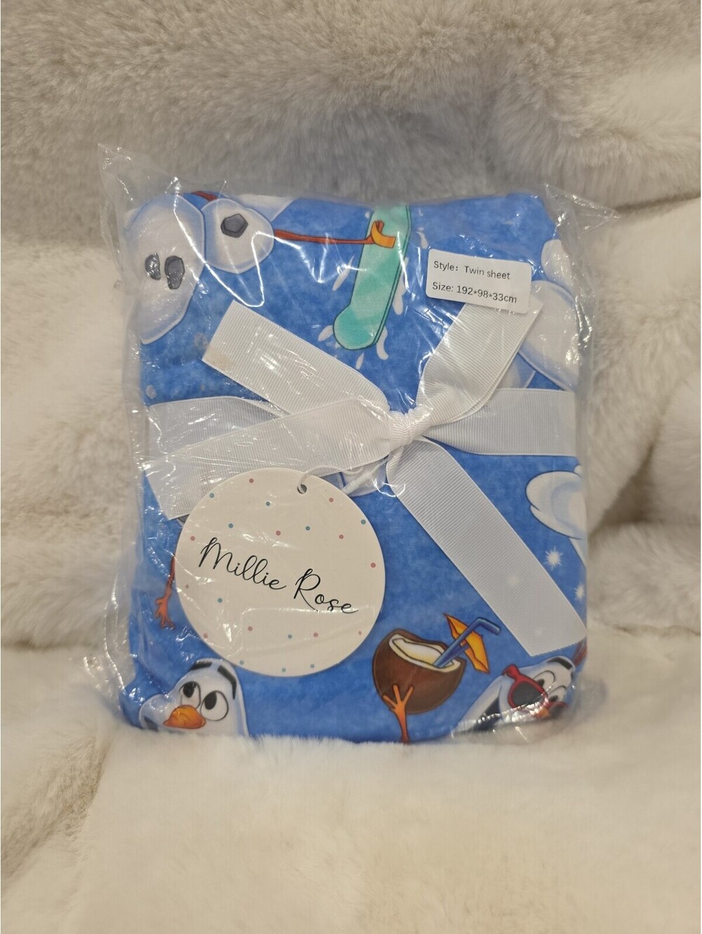 Millie Rose Olaf Twin Sheet